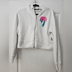 Palm Angls I Love PA Zip Up Hoodie Sz M